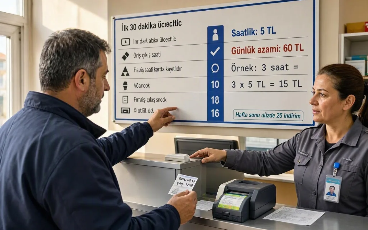 Sakarya yediemin otopark ücretleri nasıl hesaplanır?